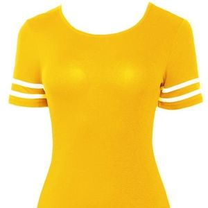 2Sable Medium Mustard Short Sleeve Bodysuit (19)